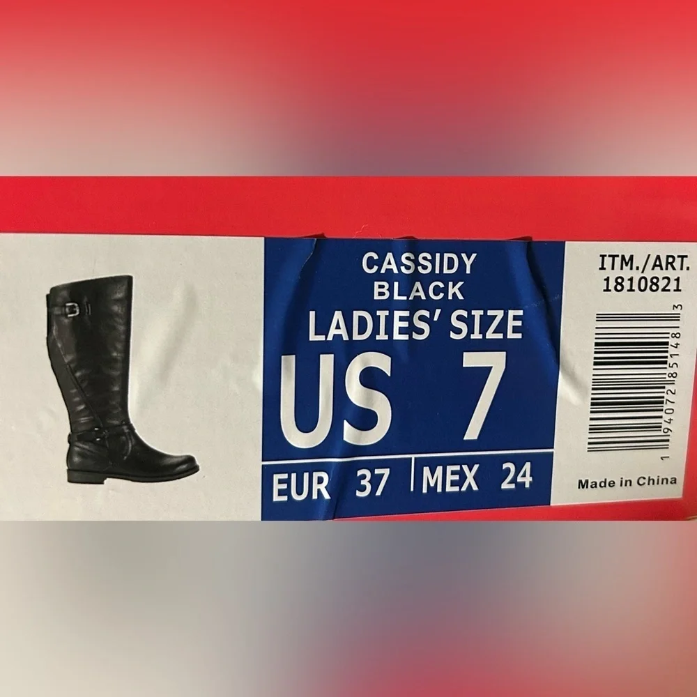 Baretraps Cassidy Black Knee High Boots | Vegan | Size 7 l New with Box